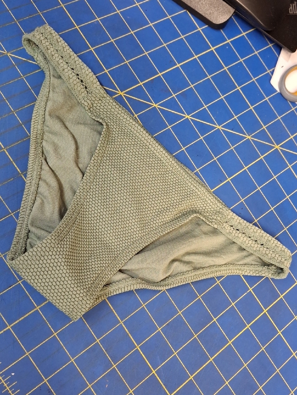 Xhilaration Olive Green Textured Bikini Bottom XS (00) NWT